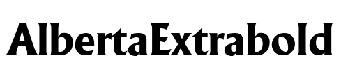 AlbertaExtrabold Font Image