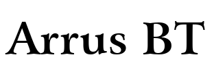 Arrus BT Font Image