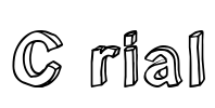 C rial Font Image