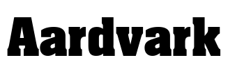 Aardvark Font Image