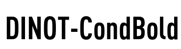 DINOT-CondBold Font Image