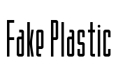 Fake Plastic Font Image