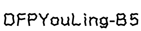 DFPYouLing-B5 Font Image