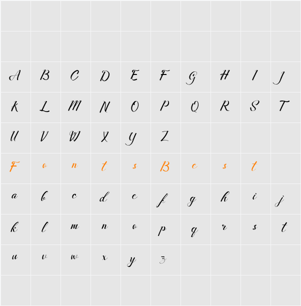 Merthy Character Map