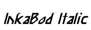 InkaBod Italic Font Image