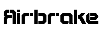 Airbrake Font Image