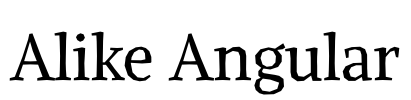 Alike Angular Font Image