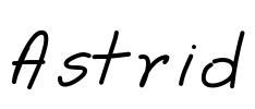 Astrid Font Image