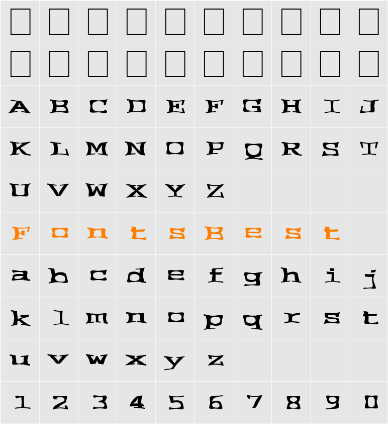 FZ WARPED 2 EX Character Map