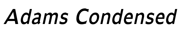 Adams Condensed Font Image