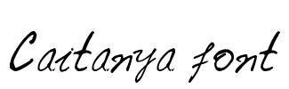 Caitanya font