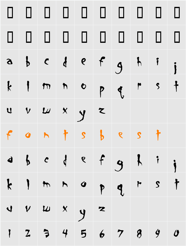 JI-Fatted Character Map