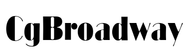 CgBroadway Font Image