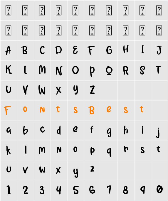 Lemon Juice Character Map