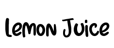 Lemon Juice Font Image