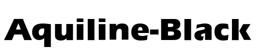 Aquiline-Black Font Image