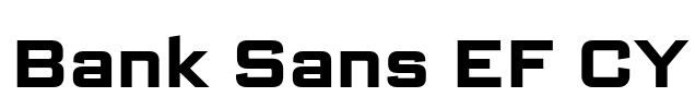 Bank Sans EF CY Font Image