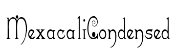 MexacaliCondensed Font Image