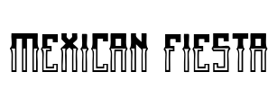 Mexican fiesta Font Image