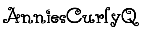 AnniesCurlyQ Font Image