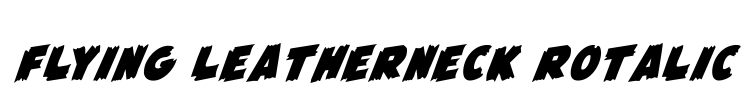 Flying Leatherneck Rotalic Font Image