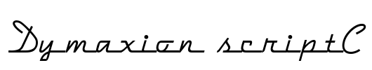 Dymaxion scriptС Font Image