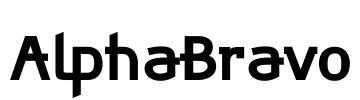 AlphaBravo Font Image