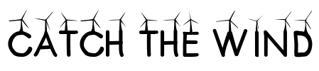 CATCH THE WIND Font Image