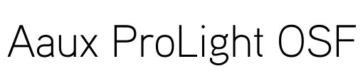 Aaux ProLight OSF Font Image