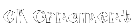 CK Ornament Font Image