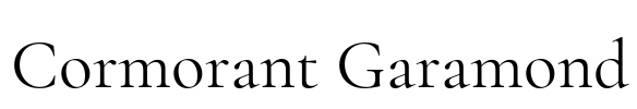 Cormorant Garamond Font Image