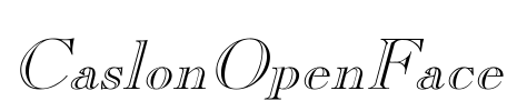 CaslonOpenFace Font Image