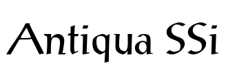 Antiqua SSi Font Image