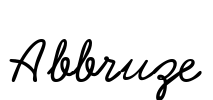 Abbruze Font Image