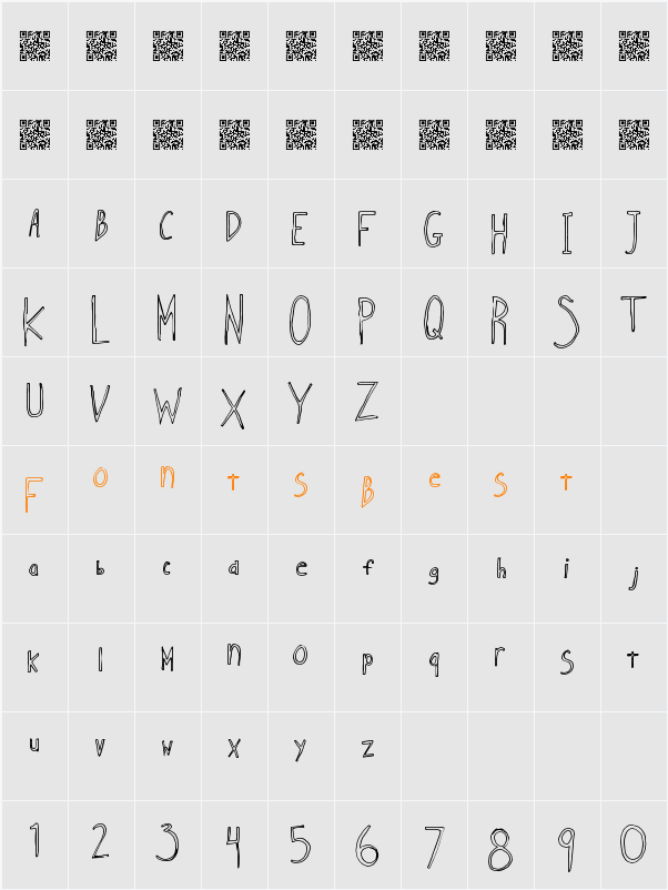 IndieSellout Character Map