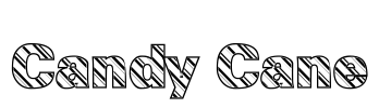 Candy Cane Font Image