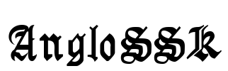 AngloSSK Font Image