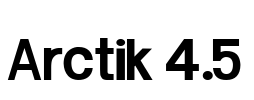 Arctik 4.5 Font Image