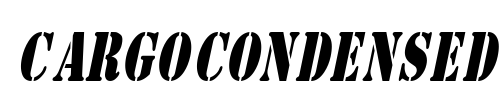 CargoCondensed Font Image