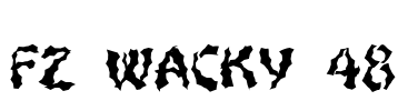 FZ WACKY 48 Font Image