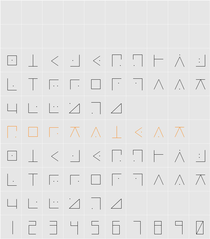 GLT-ごぬんねStroke交丸 010 すごくほそい Character Map