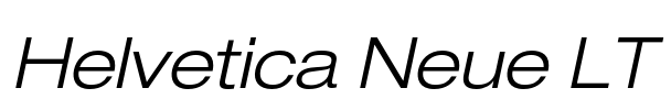 Helvetica Neue LT Font Image