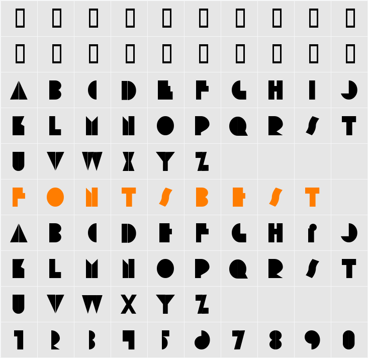 Cortesia Character Map