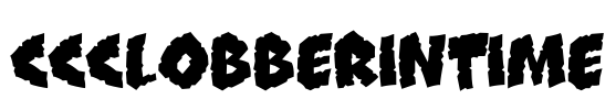 CCClobberinTime Font Image