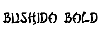 Bushido Bold Font Image