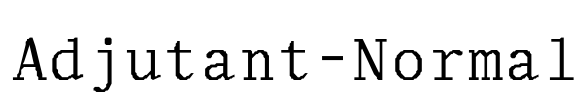 Adjutant-Normal Font Image