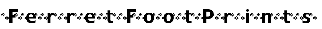 FerretFootPrints Font Image