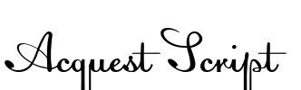 Acquest Script Font Image