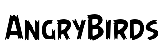 AngryBirds Font Image