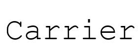 Carrier Font Image
